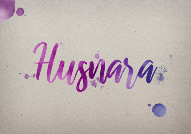 Free photo of Husnara Watercolor Name DP