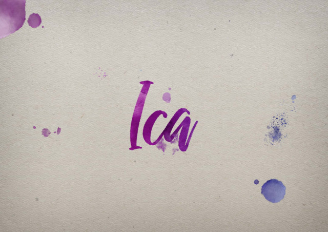 Free photo of Ica Watercolor Name DP