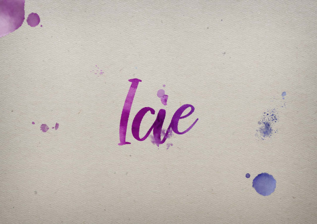 Free photo of Icie Watercolor Name DP