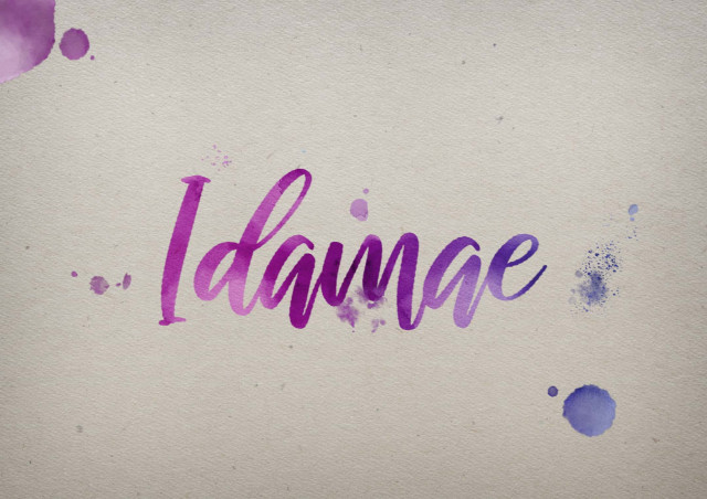 Free photo of Idamae Watercolor Name DP