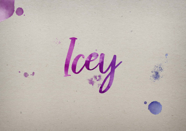 Free photo of Icey Watercolor Name DP