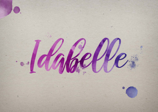 Free photo of Idabelle Watercolor Name DP
