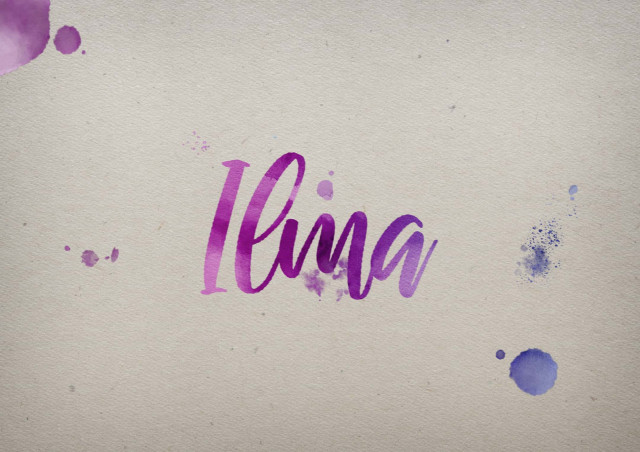 Free photo of Ilma Watercolor Name DP