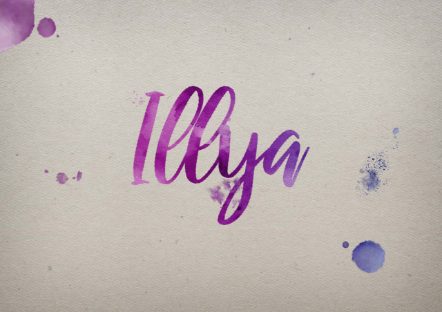 Free photo of Illya Watercolor Name DP