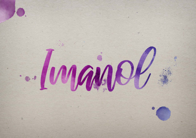 Free photo of Imanol Watercolor Name DP