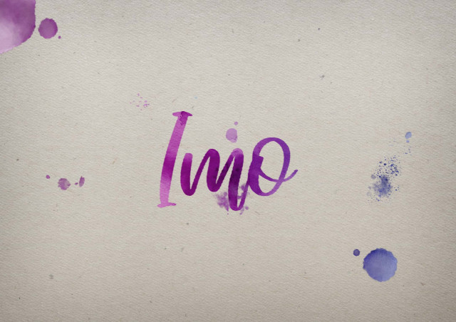 Free photo of Imo Watercolor Name DP