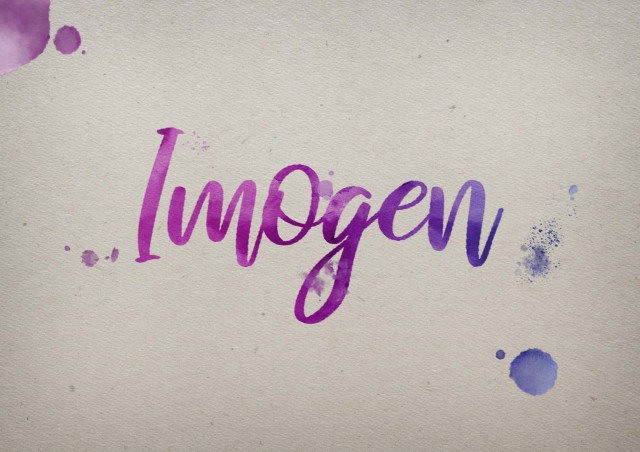 Free photo of Imogen Watercolor Name DP