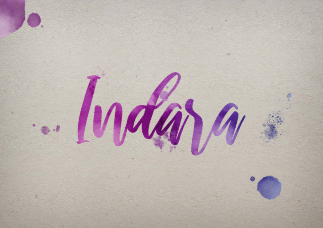 Free photo of Indara Watercolor Name DP