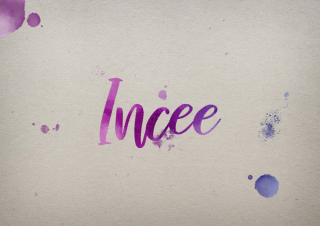 Free photo of Incee Watercolor Name DP