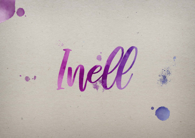 Free photo of Inell Watercolor Name DP