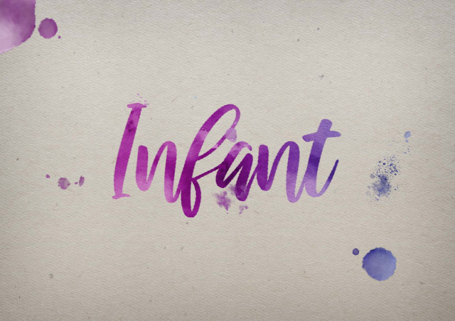 Free photo of Infant Watercolor Name DP