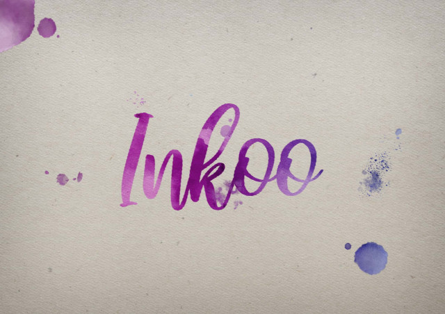 Free photo of Inkoo Watercolor Name DP