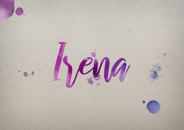 Free photo of Irena Watercolor Name DP