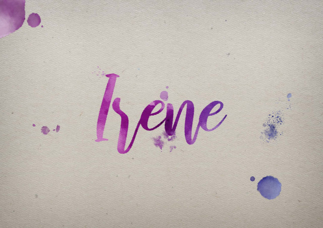 Free photo of Irene Watercolor Name DP