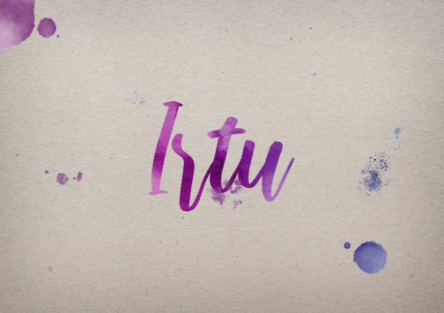 Free photo of Irtu Watercolor Name DP