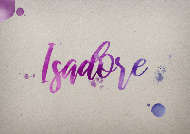 Free photo of Isadore Watercolor Name DP