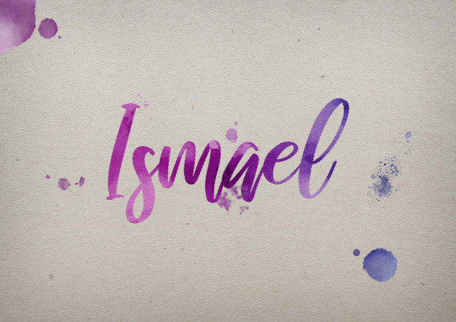 Free photo of Ismael Watercolor Name DP