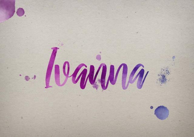 Free photo of Ivanna Watercolor Name DP