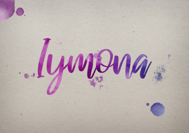 Free photo of Iymona Watercolor Name DP