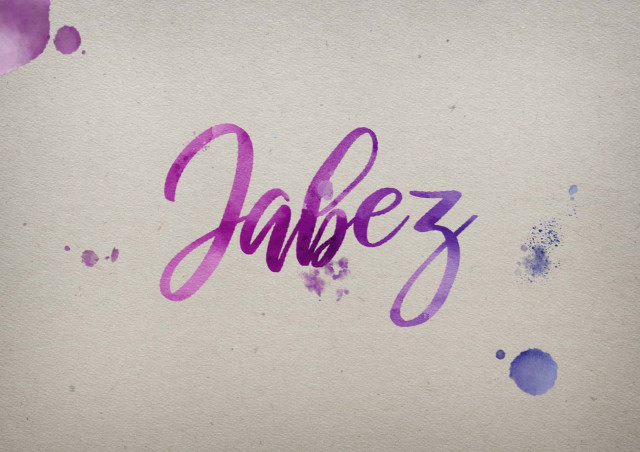 Free photo of Jabez Watercolor Name DP