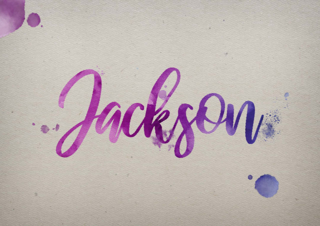 Free photo of Jackson Watercolor Name DP