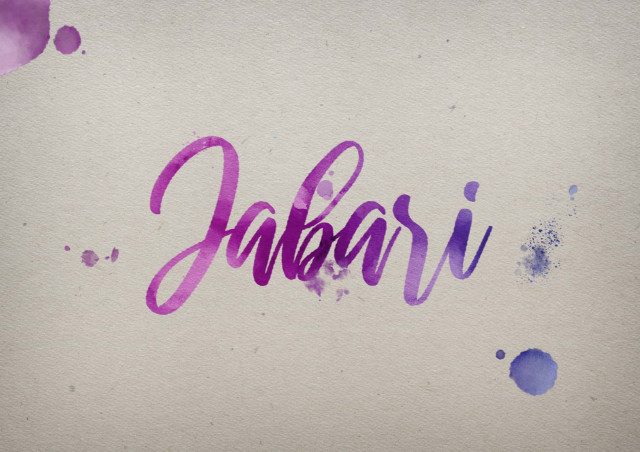 Free photo of Jabari Watercolor Name DP