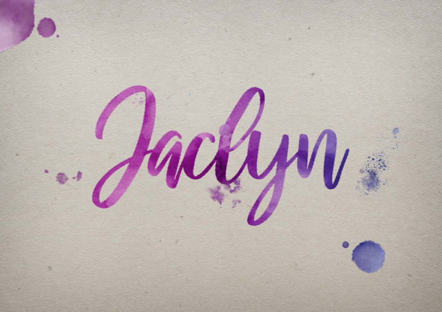 Free photo of Jaclyn Watercolor Name DP