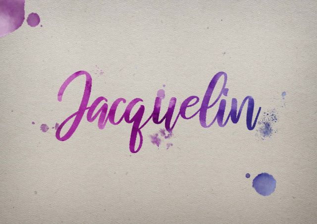 Free photo of Jacquelin Watercolor Name DP