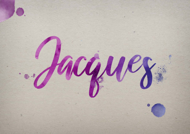 Free photo of Jacques Watercolor Name DP