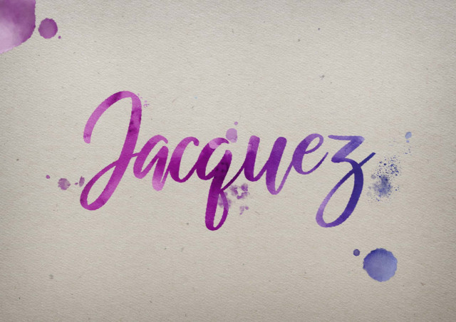 Free photo of Jacquez Watercolor Name DP