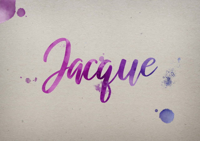 Free photo of Jacque Watercolor Name DP