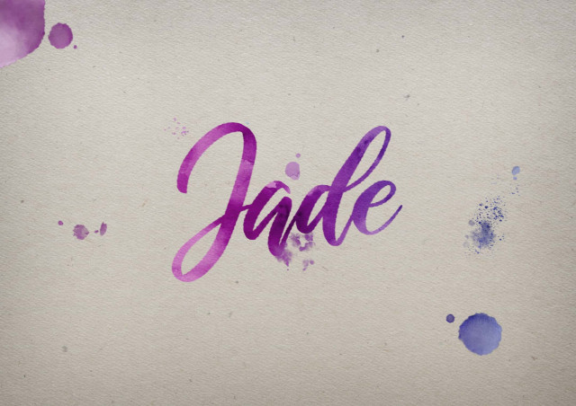 Free photo of Jade Watercolor Name DP