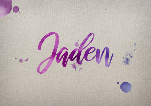 Free photo of Jaden Watercolor Name DP