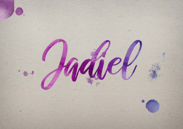 Free photo of Jadiel Watercolor Name DP