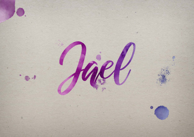 Free photo of Jael Watercolor Name DP