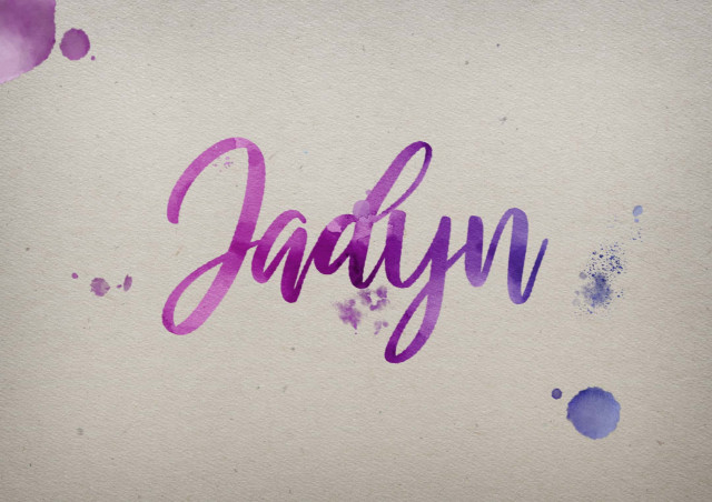 Free photo of Jadyn Watercolor Name DP