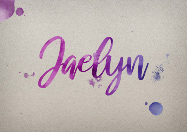 Free photo of Jaelyn Watercolor Name DP