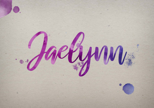 Free photo of Jaelynn Watercolor Name DP