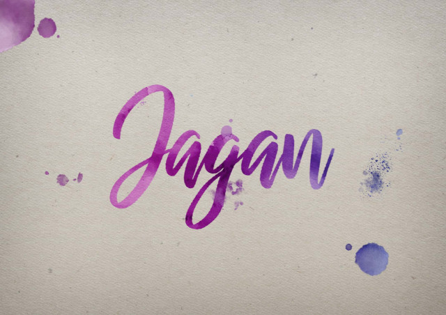 Free photo of Jagan Watercolor Name DP