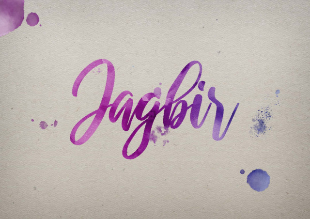 Free photo of Jagbir Watercolor Name DP