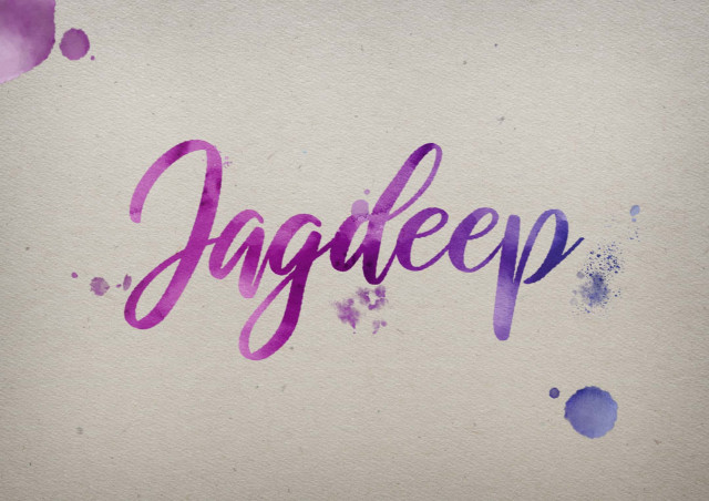 Free photo of Jagdeep Watercolor Name DP