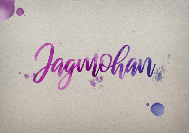 Free photo of Jagmohan Watercolor Name DP