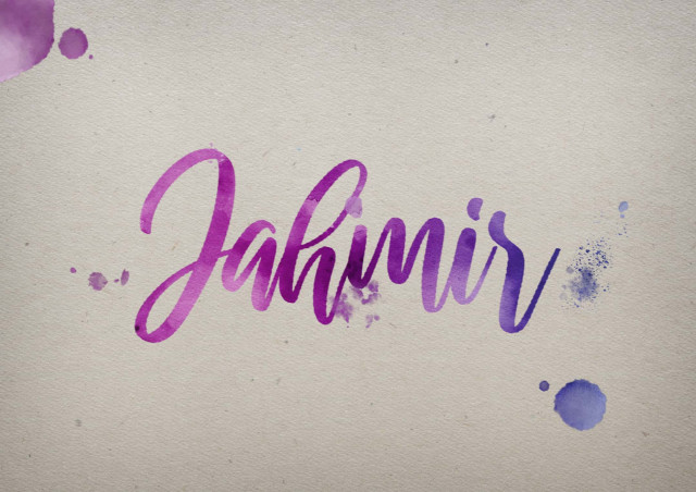 Free photo of Jahmir Watercolor Name DP