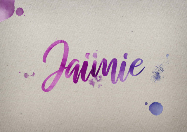 Free photo of Jaimie Watercolor Name DP