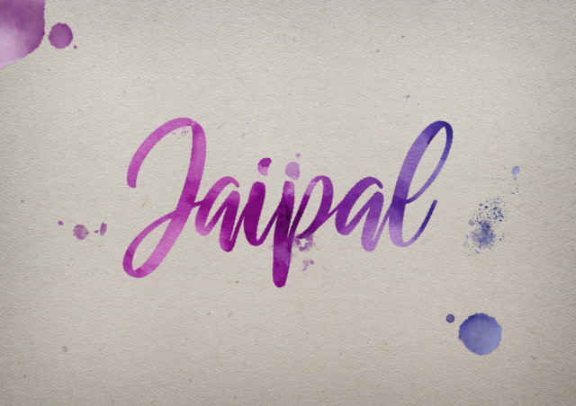 Free photo of Jaipal Watercolor Name DP