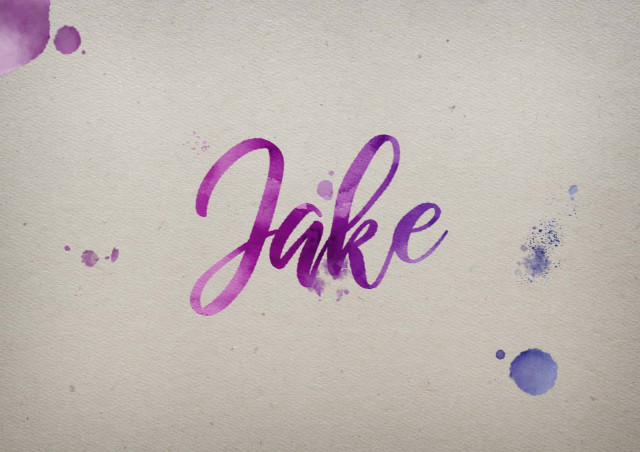 Free photo of Jake Watercolor Name DP