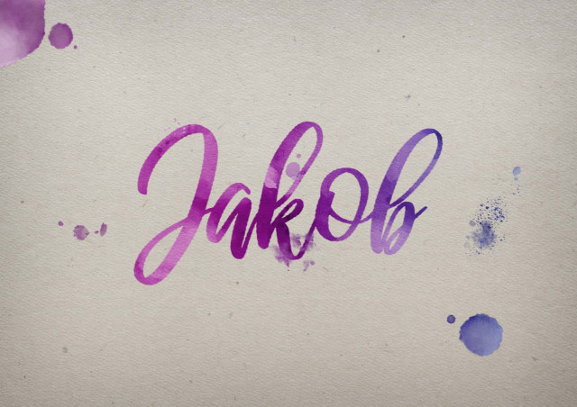 Free photo of Jakob Watercolor Name DP