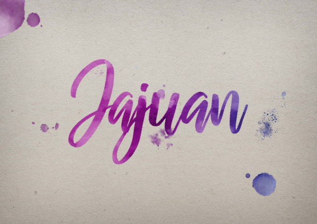 Free photo of Jajuan Watercolor Name DP