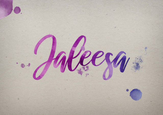 Free photo of Jaleesa Watercolor Name DP