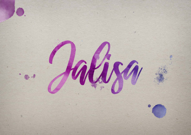 Free photo of Jalisa Watercolor Name DP